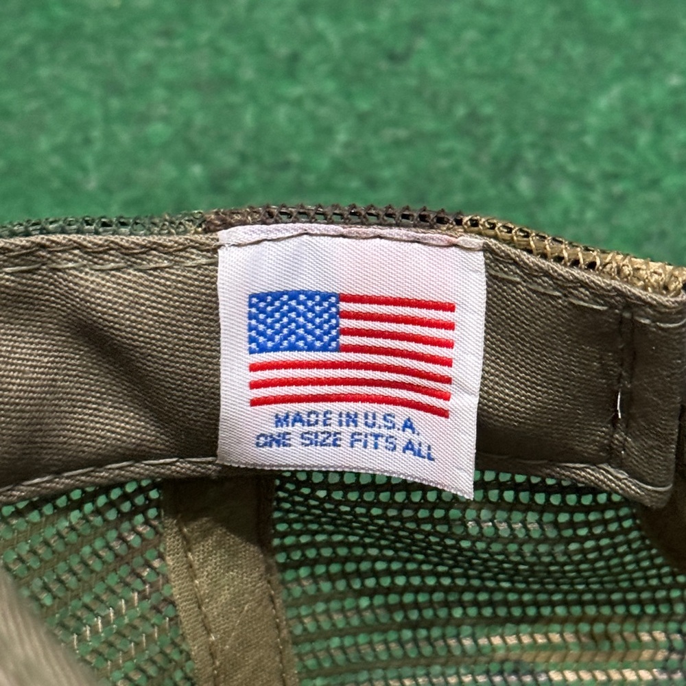 Nothwestern Rec Camo Trucker Vintage 90s Snapback Mesh USA Made Cap Hat - Picture 7 of 7
